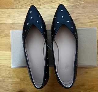 Bailarinas negras con tachas talla 36