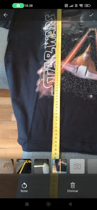 Camiseta Star Wars XL.