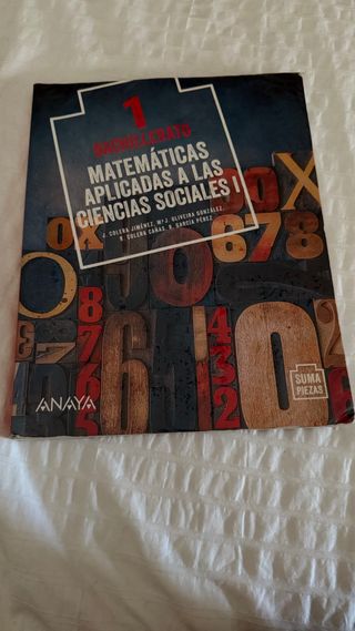 Matemáticas aplicadas a las Ciencias Sociales I.