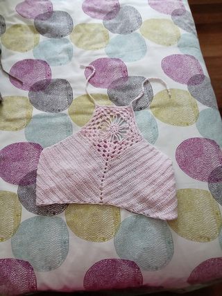 Top Crochet Rosa Hecho a Mano