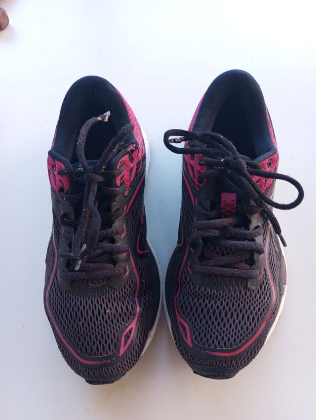 Scarpe da ginnastica donna nere e rosa