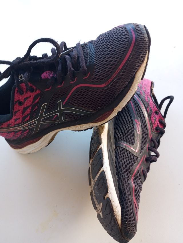 Scarpe da ginnastica donna nere e rosa