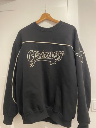 Sudadera Grimey Retro Negra
