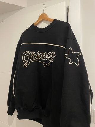 Sudadera Grimey Retro Negra