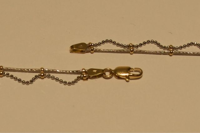 GARGANTILLA DE ORO BICOLOR 18K/9.4Gr