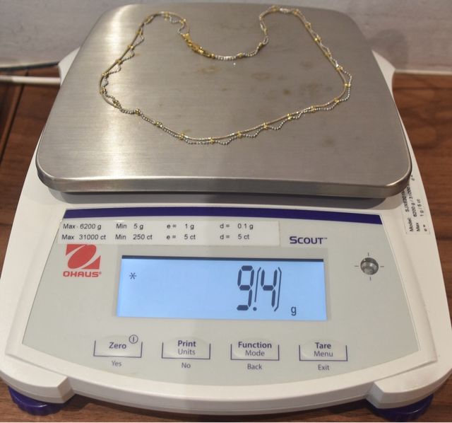 GARGANTILLA DE ORO BICOLOR 18K/9.4Gr