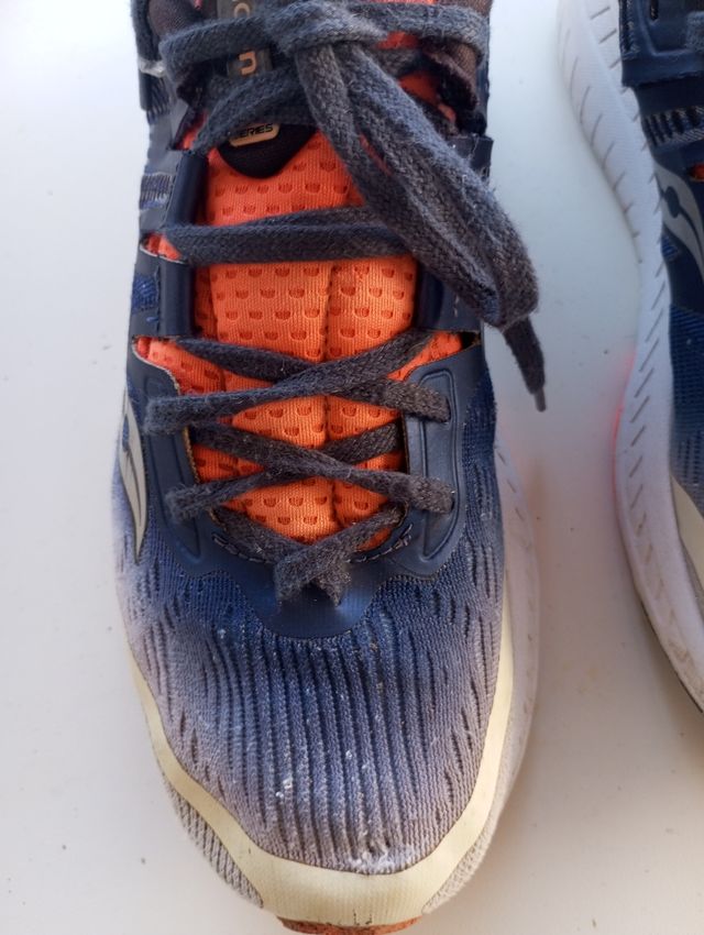 Scarpe da ginnastica uomo blu/arancioni