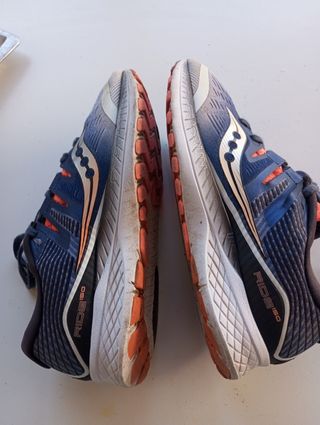 Scarpe da ginnastica uomo blu/arancioni