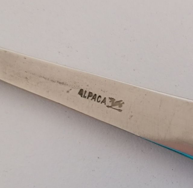 2 - CUCHARAS DE MESA - 100 % ALPACA