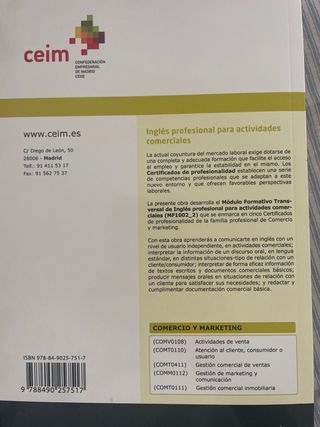 Inglés profesional para actividades comerciales