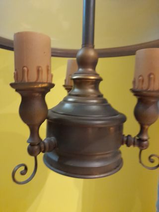 Lampadario 1 ampolla vetro 4 lampadine