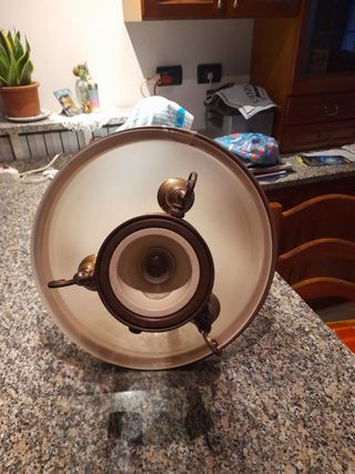 Lampadario 1 ampolla vetro 4 lampadine