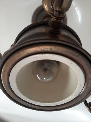 Lampadario 1 ampolla vetro 4 lampadine