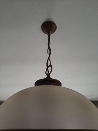 Lampadario 1 ampolla vetro 4 lampadine