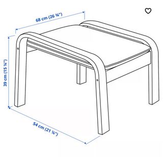 Reposapiés de madera y piel