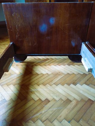 Letto antico singolo due letti radica anni '30 '40