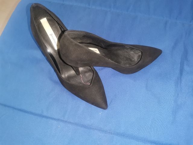 Zapatos de ante negros Stradivarius