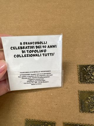 Francobolli Topolino metallo 90 anni