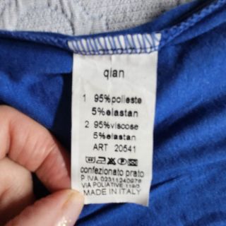 Abito paillettes blu e argento