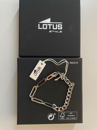 Pulsera Lotus Plata Hombre