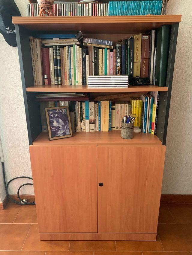 Conjunto muebles despacho madera