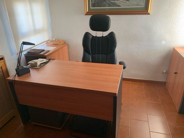 Conjunto muebles despacho madera