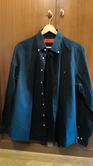 Camisa Carolina Herrera negro verdoso 