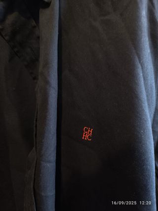 Camisa Carolina Herrera negro verdoso 