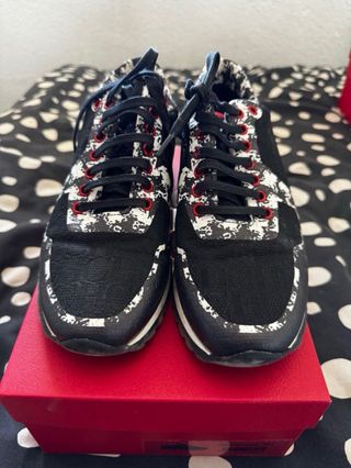 Zapatillas Carolina Herrera Mujer Negro/Rojo