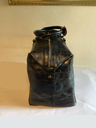 Borsone in Pelle Mulberry Nero