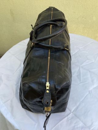 Borsone in Pelle Mulberry Nero