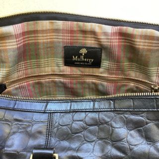 Borsone in Pelle Mulberry Nero