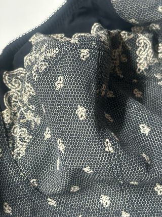 Sujetador Anita Negro con Estampado Floral