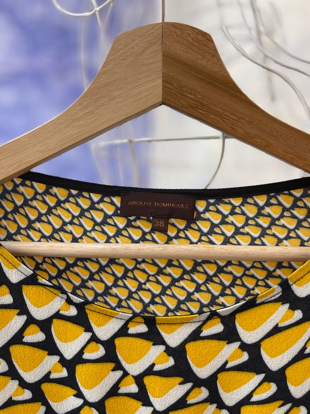 Top Adolfo Dominguez Amarillo Talla M