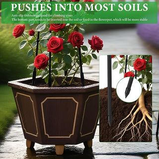 Traliccio da Giardino Obelisco Nero DA039