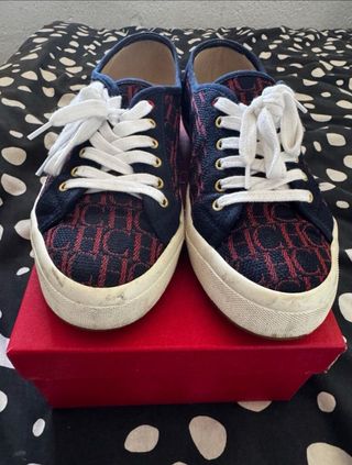 Zapatillas Carolina Herrera Mujer Azul/Rojo