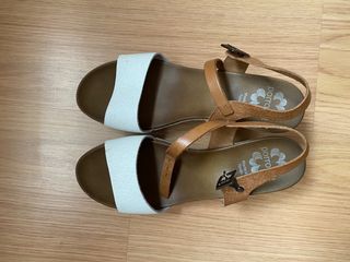 Sandalias Porronet Blancas y Marrones