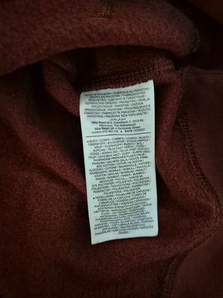Sudadera básica burdeos de Nike