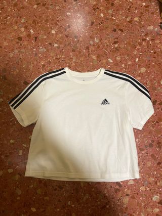 Camiseta Adidas corta blanca