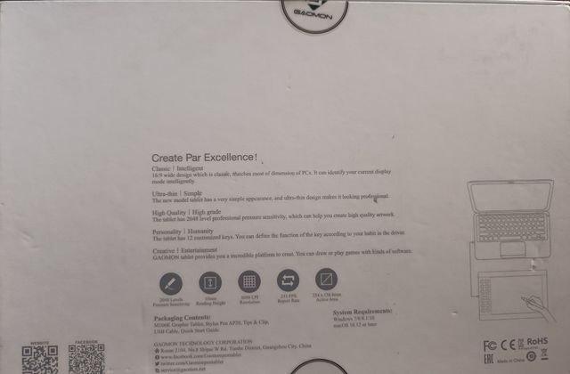 GAOMON M106K Tableta Gráfica Profesional