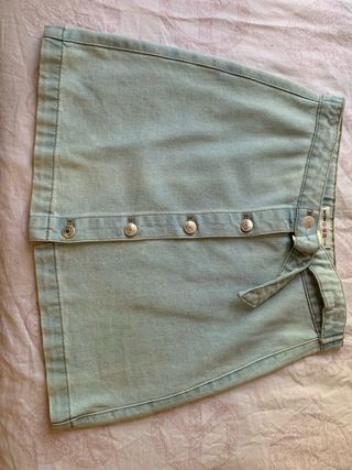 Falda vaquera Lefties corta con botones
