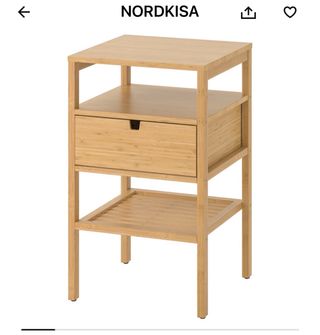 2 comodini Ikea in bambù
