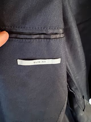 Traje Mango Man Lino Negro