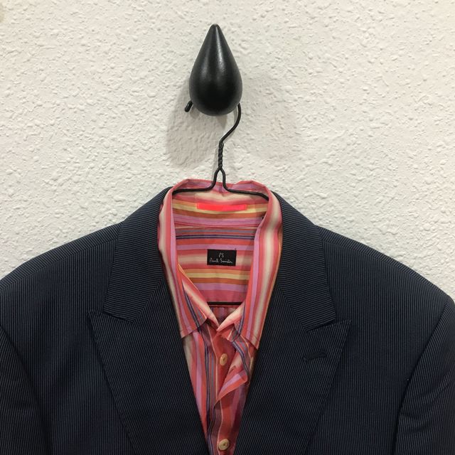 Traje Paul Smith The Byard rayas azul y gris T38