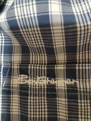 Camisa Ben Sherman cuadros azul talla S