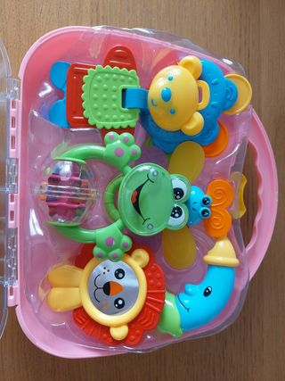 Set di giochi e sonagli per bambini con valigetta