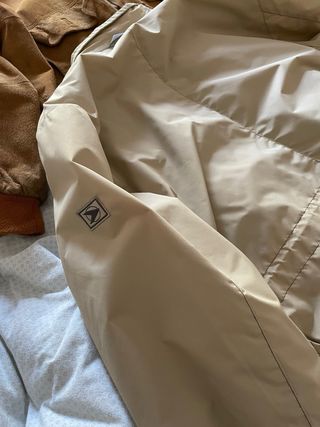 Giubbotto uomo beige con tasche