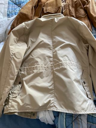 Giubbotto uomo beige con tasche