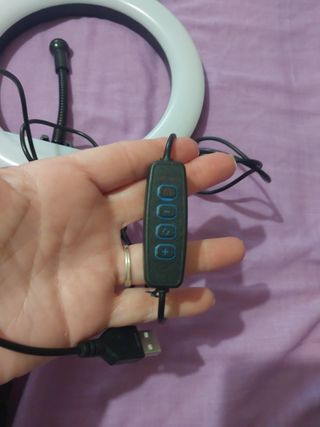 Aro de luz para móvil con trípode,