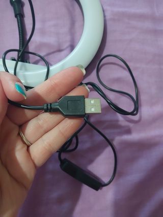 Aro de luz para móvil con trípode,